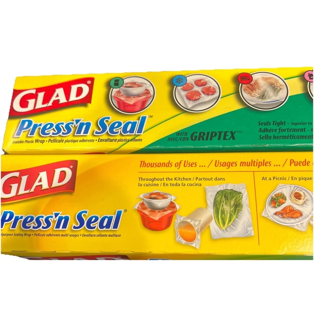Vtg Lot Glad Press'N Seal Sealing‎ Wrap  2003 2006 Prop Movie